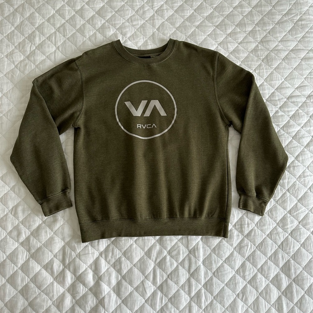 RVCA Olive Green Crewneck Sweater
